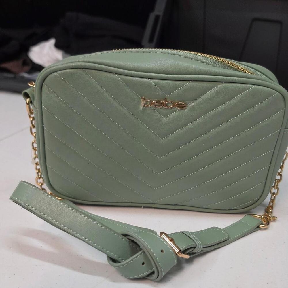 Bebe green crossbody bag with